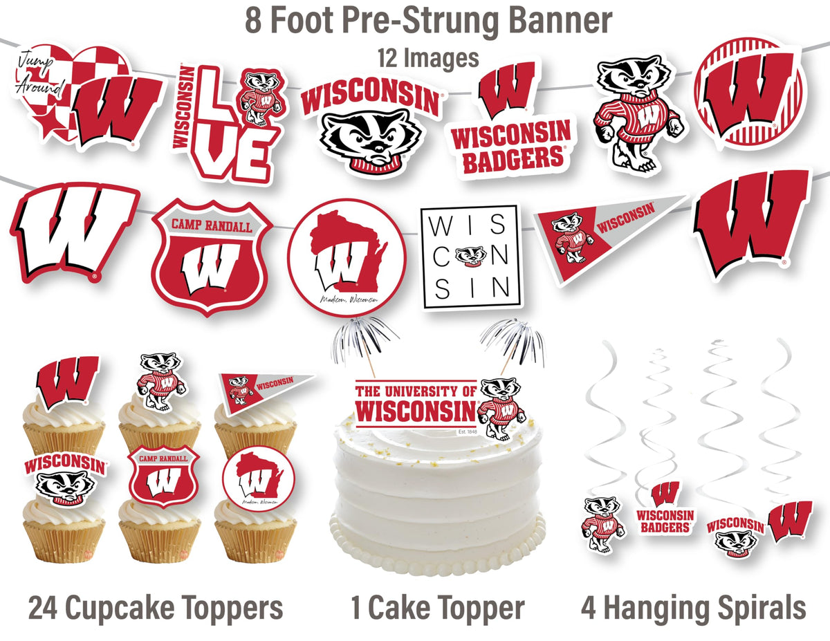 PartyKandy Wisconsin cake topper adds Badger pride to celebrations