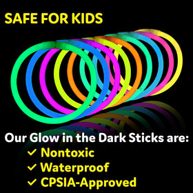 PartySticks glow accessories brighten Halloween, New Year, or birthdays.
