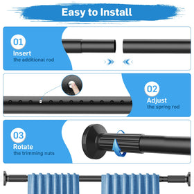 Parutta tension rod quick, tool-free installation demonstration.