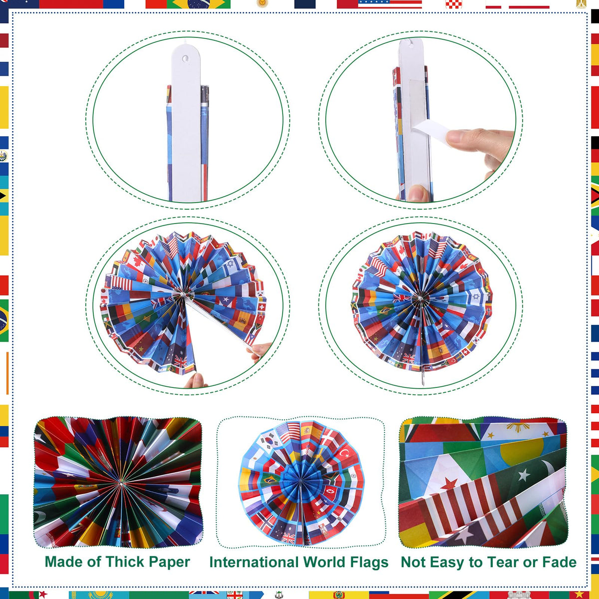 Pasimy 32-country flags deliver multicultural theme for celebrations and classrooms