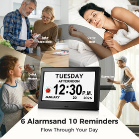 Pastigio reminder icons help track medications and daily hydration