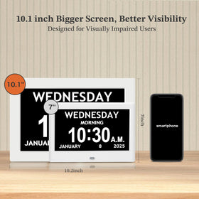 Pastigio dementia clock with reminders icons for daily activities