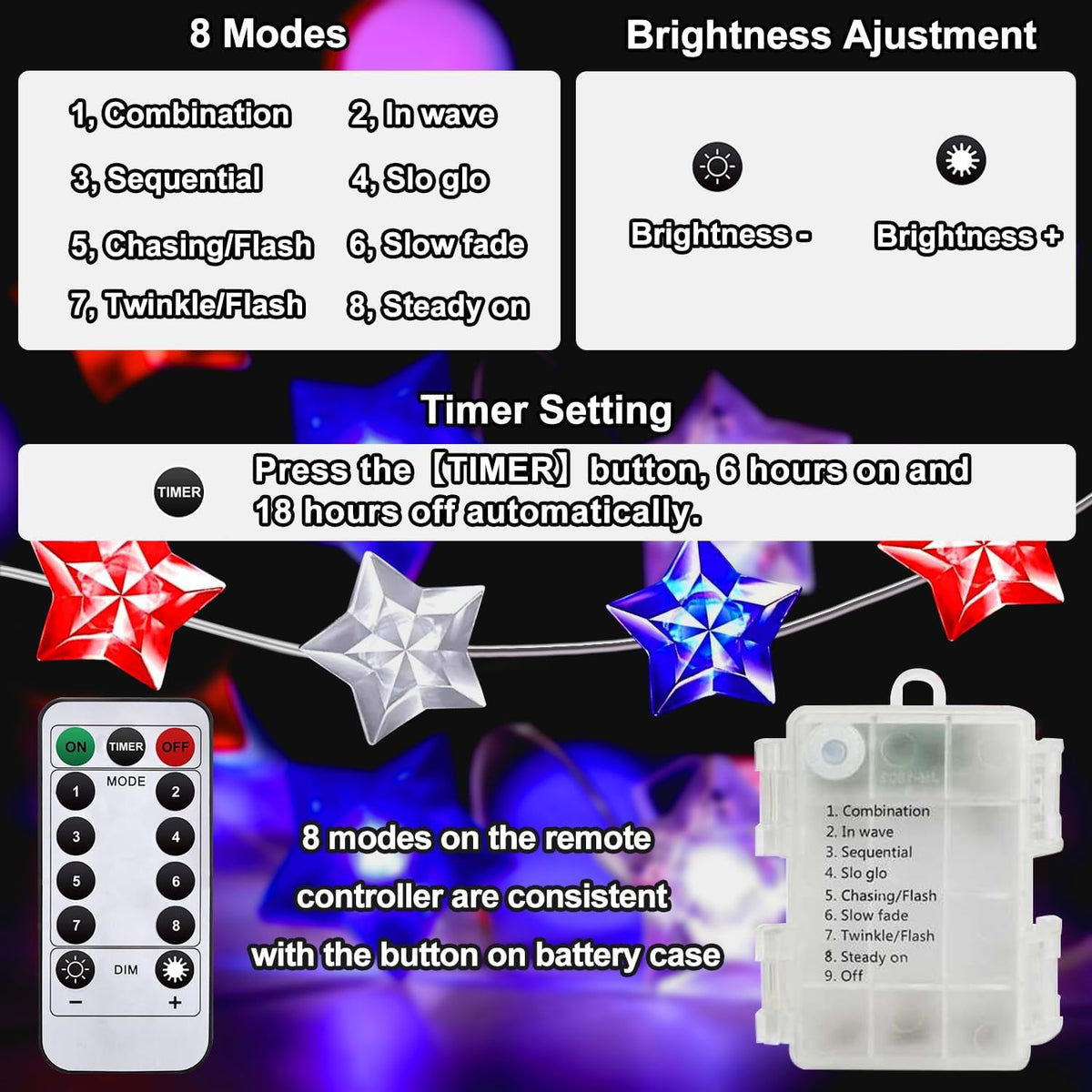 PASUTO two-pack length covers large areas with 34 feet of twinkling lights.