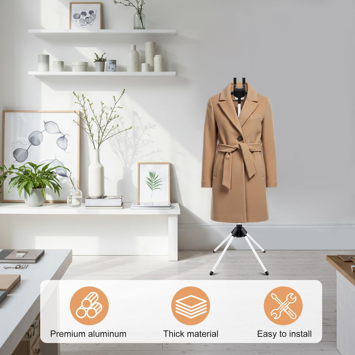Patelai 2-pack garment display for windows counters