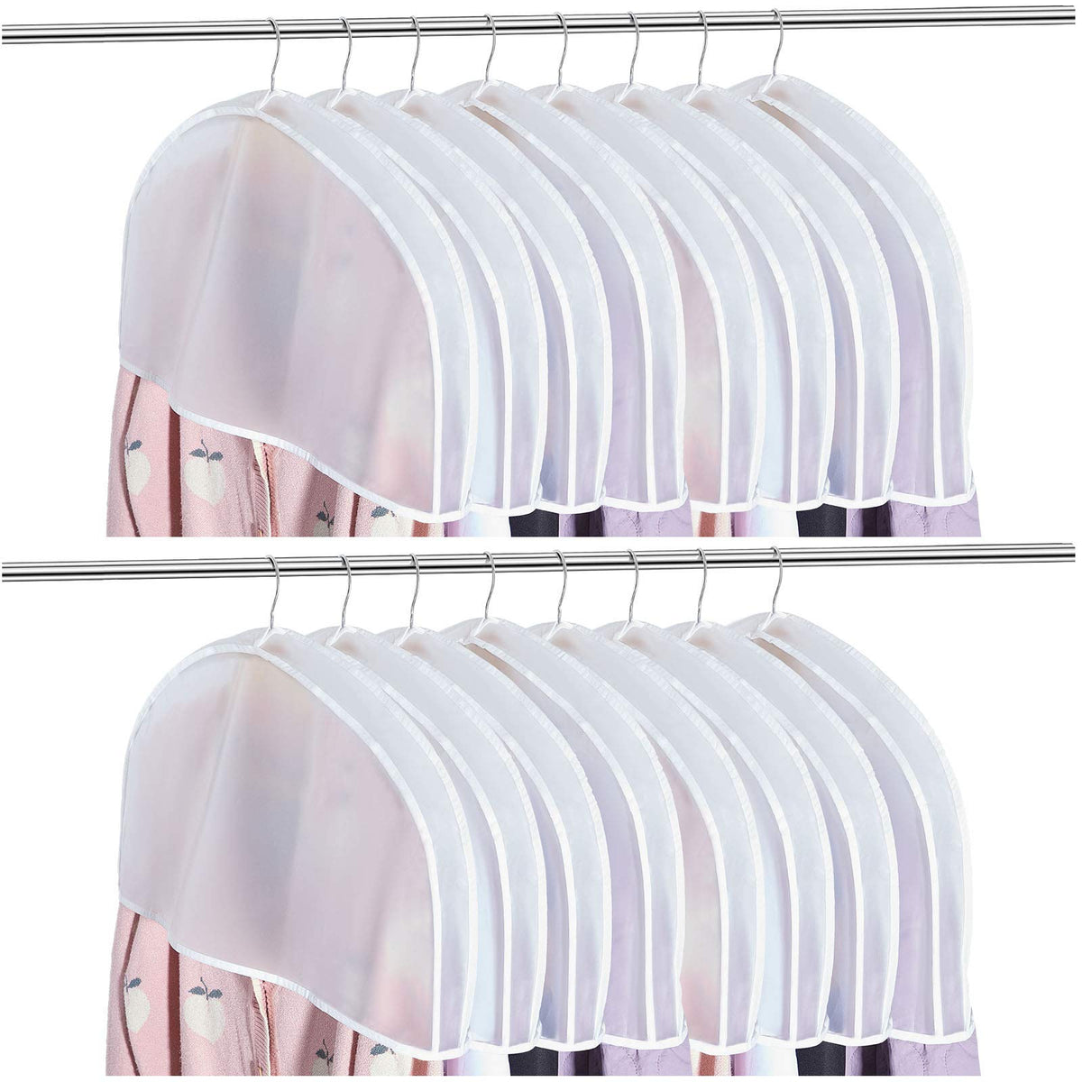Patelai 24-pack shoulder covers shield garments from dust.