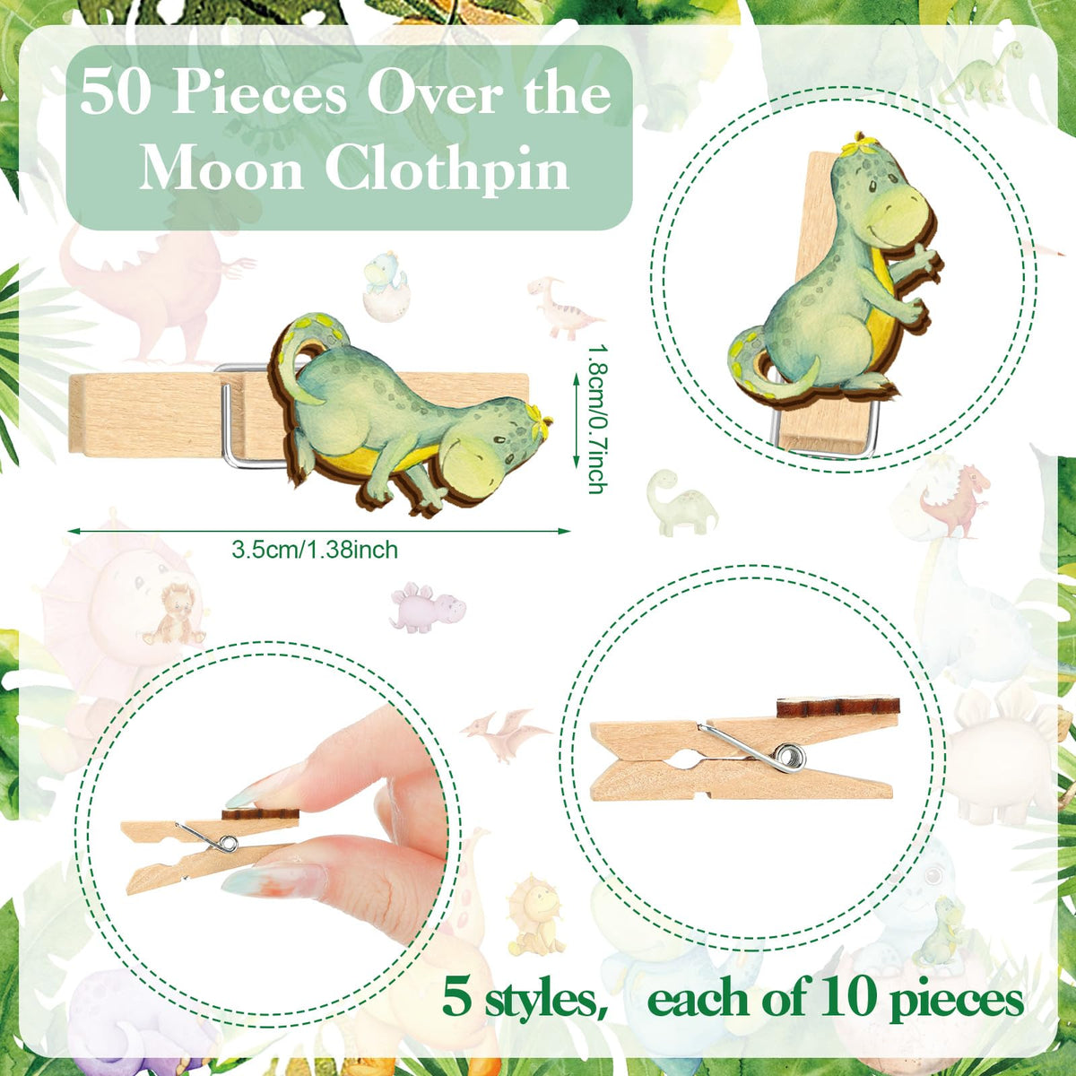 Patelai dinosaur baby shower pencils add a practical interactive touch.