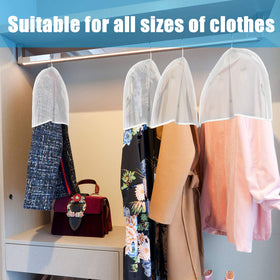 Patelai seasonal wardrobe protection with translucent dust covers.