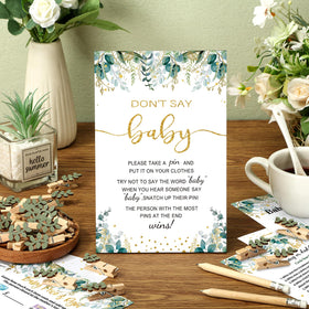 Patelai wooden clothespins in sage green for durable party clips