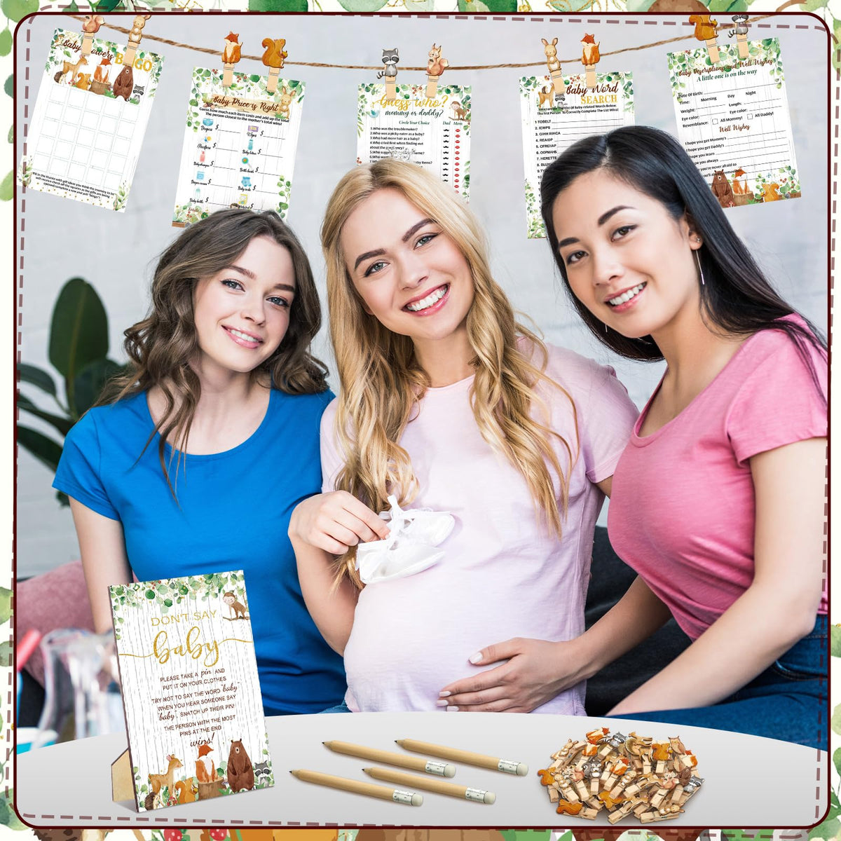 Patelai woodland animals decor set for woodland baby showers