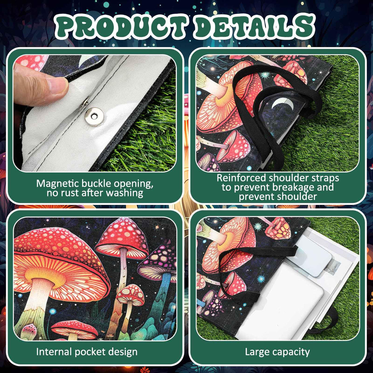 Paterr mushroom giftset bamboo lid and straw highlight eco-friendly drinking.
