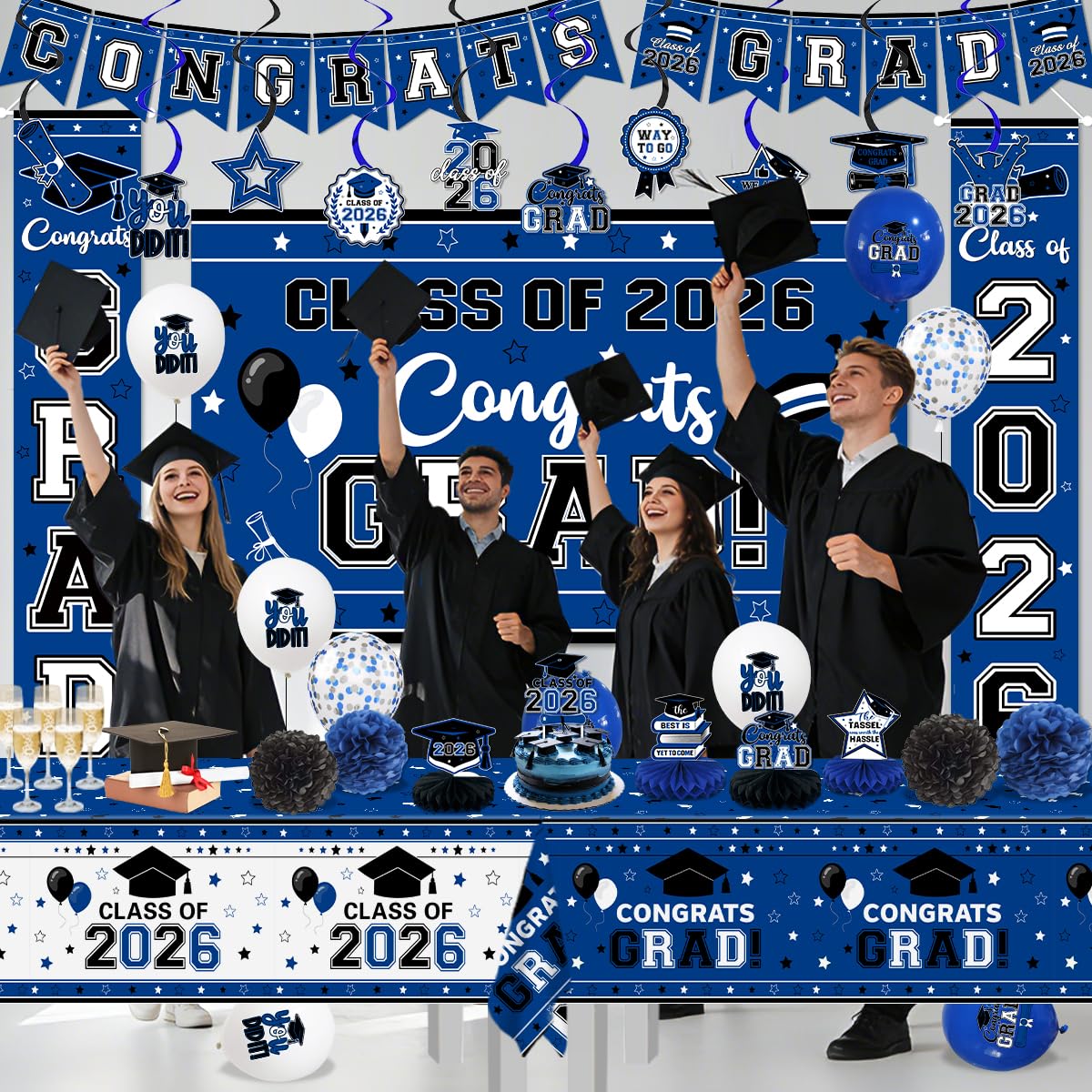Patiai Graduation 2026 paper pompoms bring cheerful texture to decor