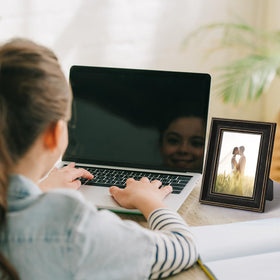 Patouque four-pack wall gallery setup helps create a cohesive home display.