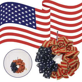 PLOEOUAR easy to clean patriotic wreath for long-lasting seasonal decor.