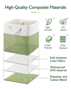 Patvingot foldable fabric bin with sturdy frame preserves shape during use