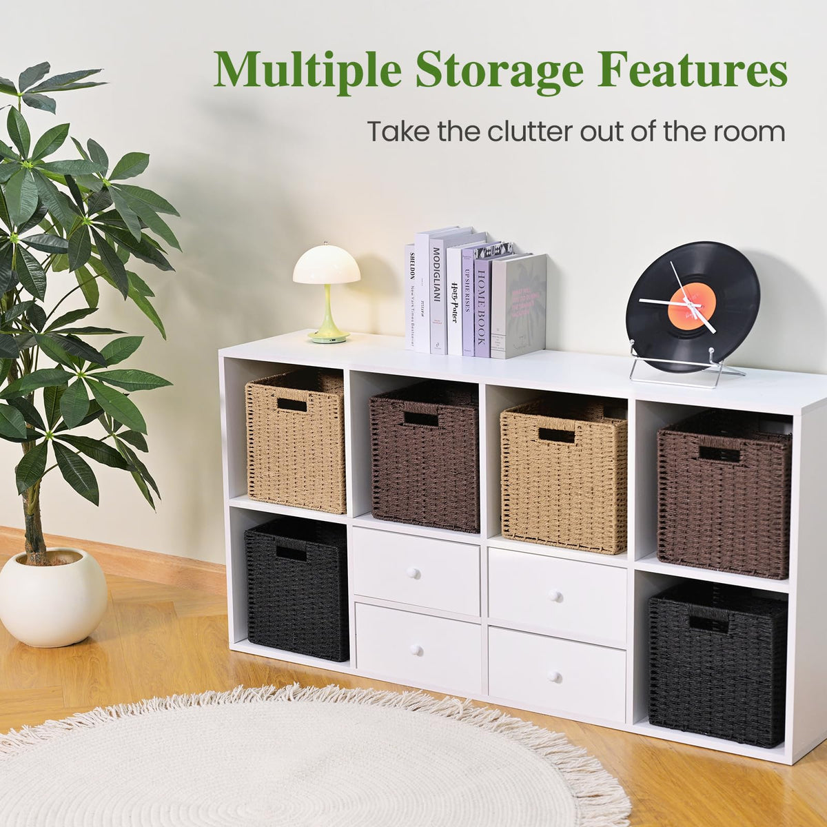 Patvingot multiroom storage basket suitable for living and closet