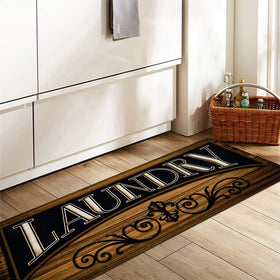 Pauwer bathroom decor rug adds style near sinks and vanity