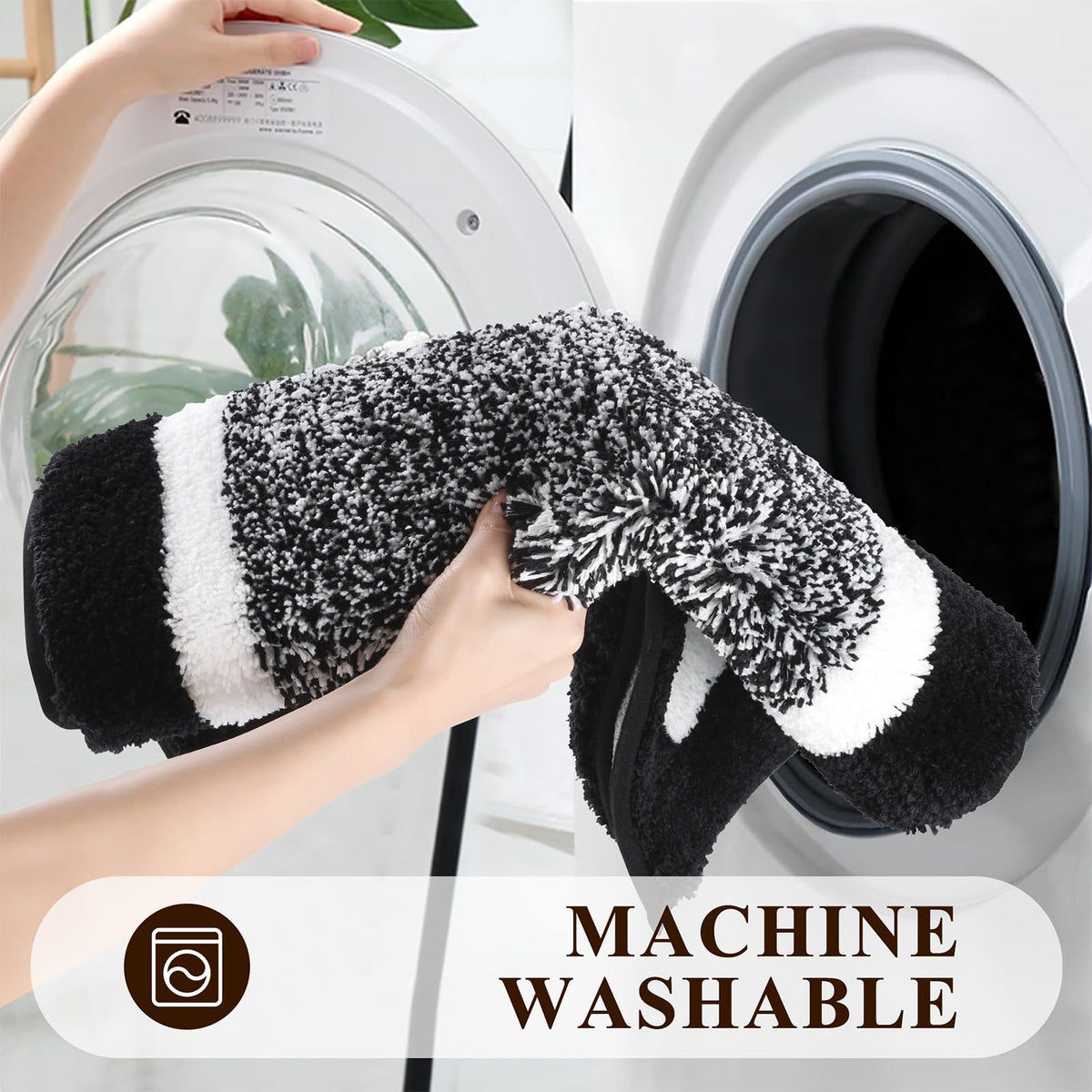 Pauwer bathroom mats in 20x32 and 20x59 sizes for versatile placement.