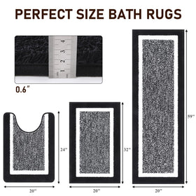 Pauwer 3-piece mats featuring absorbent microfiber fibers that trap moisture.