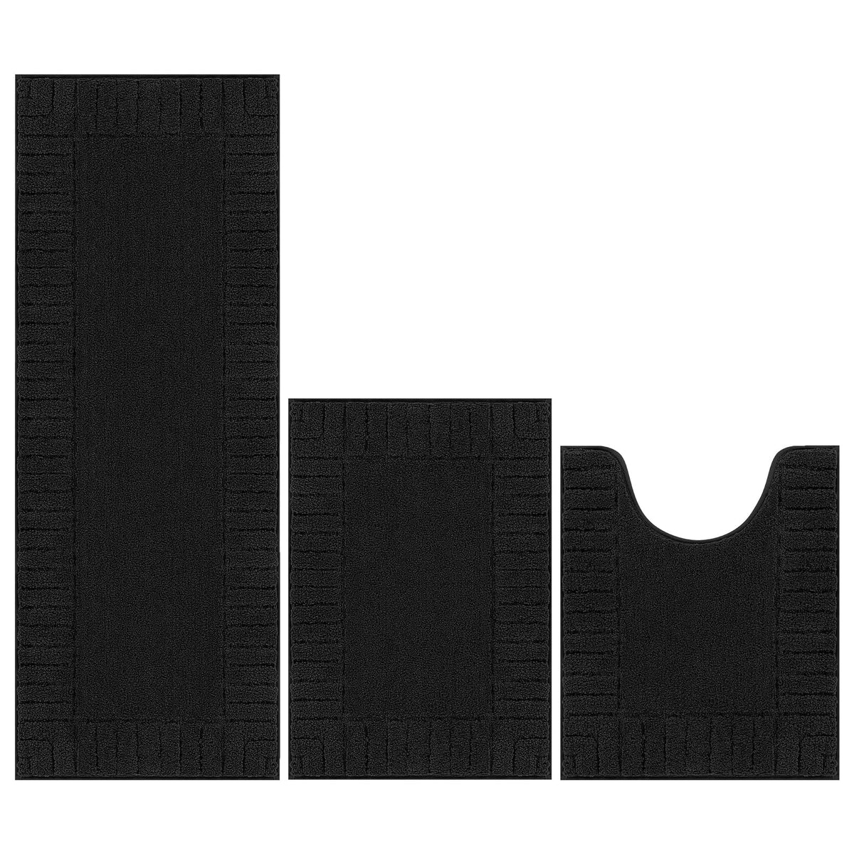 Pauwer bathroom mats by shower area create a spa-like ambiance