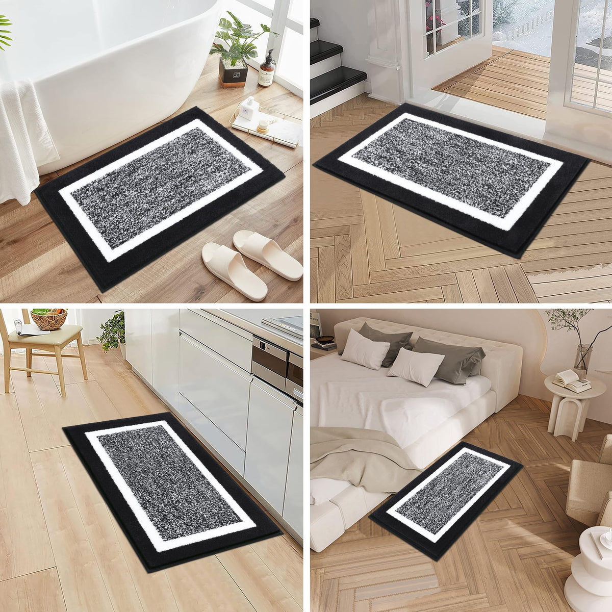 Pauwer durable plush bath mats withstand daily bathroom use.
