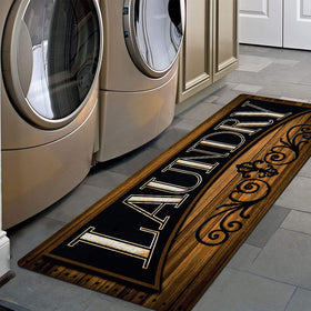 Pauwer laundry rug 20x60 with waterproof surface for laundry area and spills