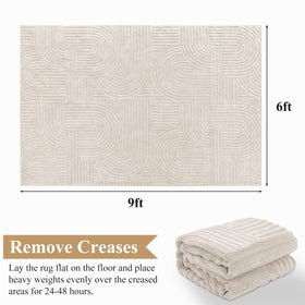 Pauwer rug with non-slip backing keeps in place for safety and floor protection.