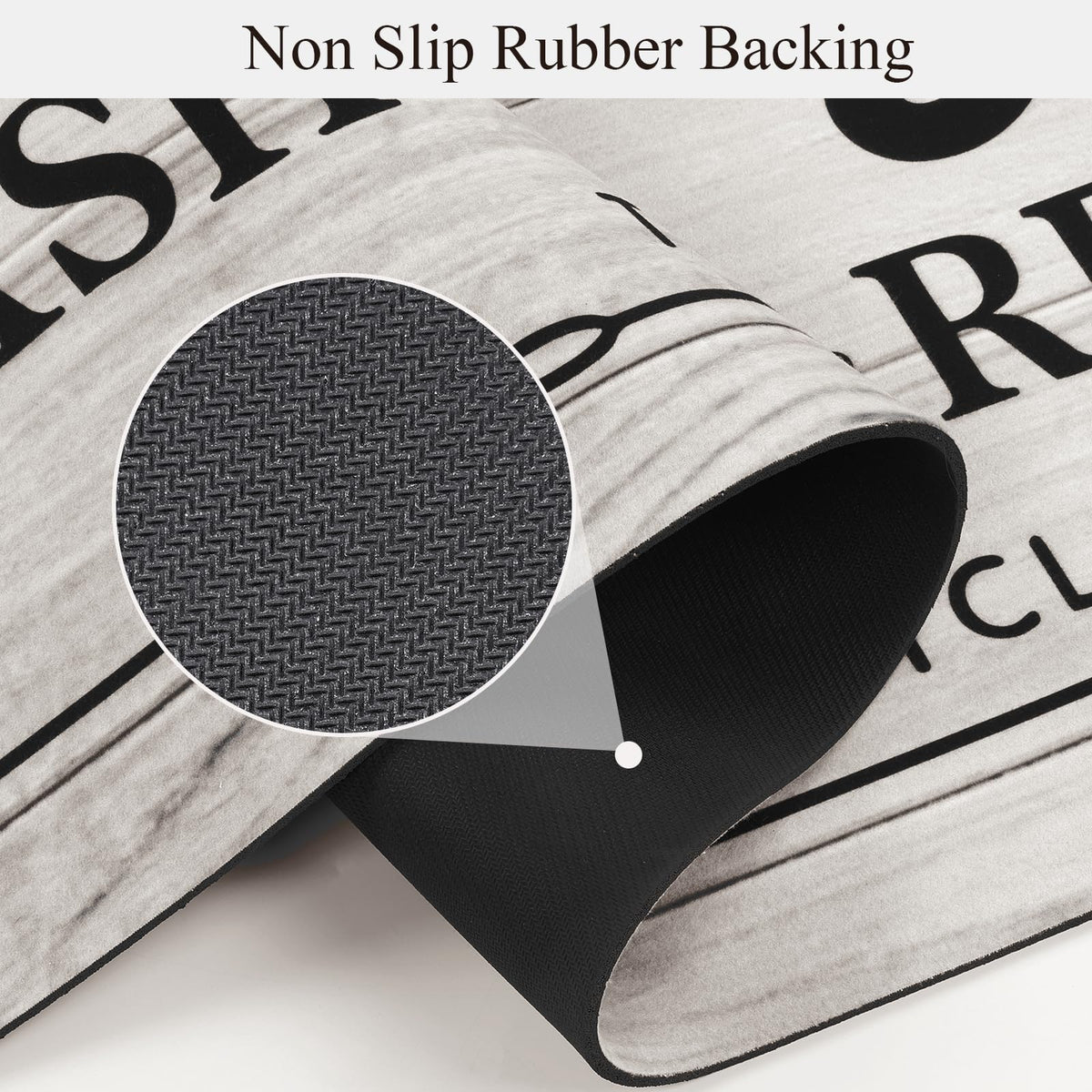 Pauwer durable runner rug adds farmhouse charm while protecting floors.