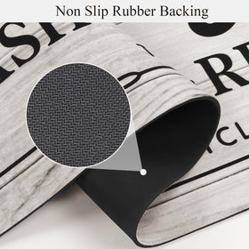 Pauwer durable runner rug adds farmhouse charm while protecting floors.