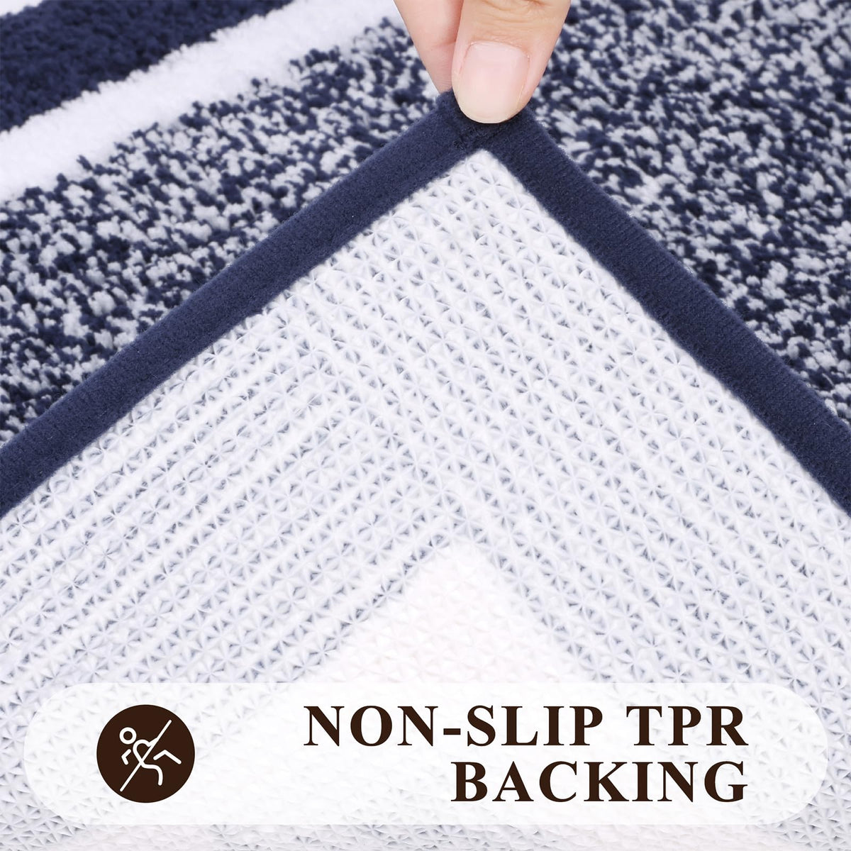 Pauwer U-shaped contour toilet mat adds defined support in small spaces