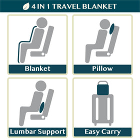 PAVILIA 60x43 inches blanket covers comfortable travel rests.