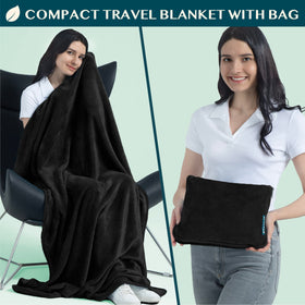 PAVILIA blanket pillow case with dual-zip design for easy storage.