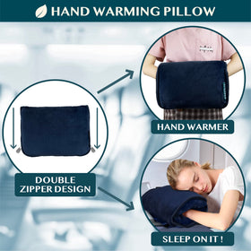 PAVILIA blanket with luggage strap keeps it secure on bags.