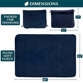 PAVILIA travel blanket is machine washable and softens with every wash.