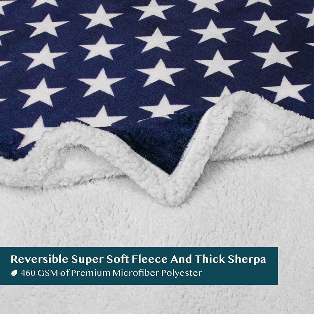 Pavilia Patriotic Blanket color options display eight hues available.
