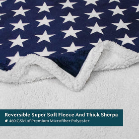 Pavilia Patriotic Blanket color options display eight hues available.