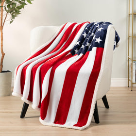 Pavilia Patriotic Blanket presented as Independence Day gift idea.