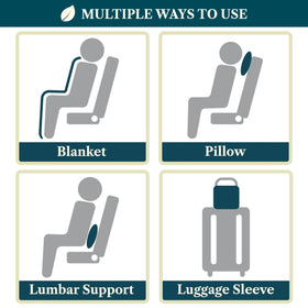 PAVILIA travel blanket is machine washable and becomes softer with use