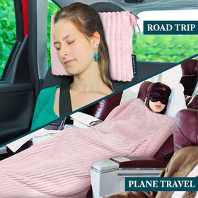 PAVILIA travel blanket made of 260 GSM microfleece, silky and warm