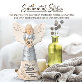 Pavilion Elements Angels guardian angel holding a heart, ideal as a heartfelt gift.