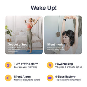 Pavlok Shock Clock 2 QR code shut-off prompts you to complete a quick routine.