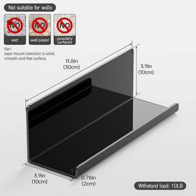 PAVSTINE easy-install shelf uses strong tape for quick setup