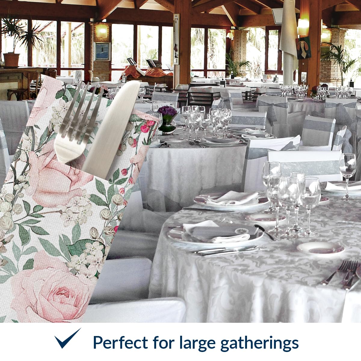 PAW Decor pocket design helps keep the dining area neat and sanitary.