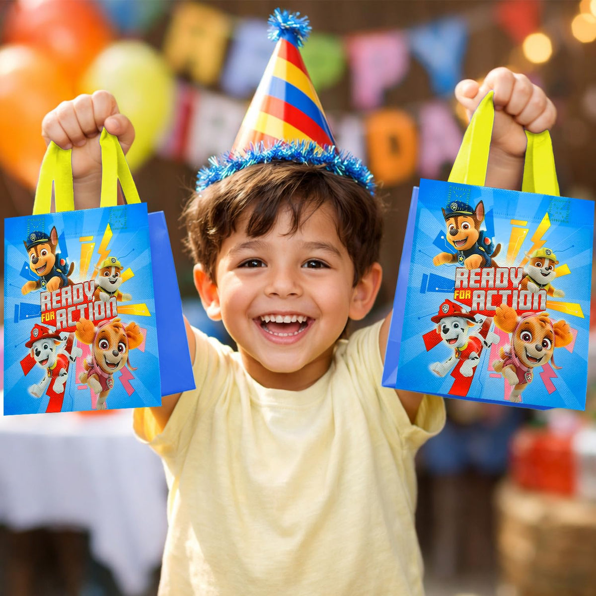 Paw Patrol tote bags suitable for non-candy Halloween treats