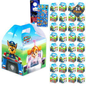 Paw Patrol treat boxes with 24 pieces, perfect for birthday party favors and on-the-go rewards.