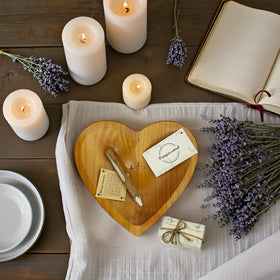 Pawnoc Wooden Prayer Bowl with Pencil invites writing prayers and gratitude.