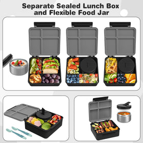 Pawtong 8oz soup thermo with latch demonstrates easy access for warm servings.
