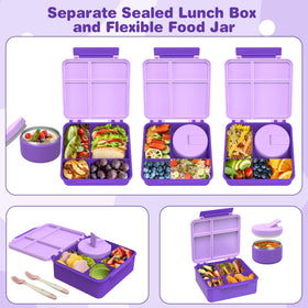 Pawtong four-compartment lunch container prevents flavor cross-contamination