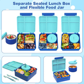 Pawtong four-compartment container prevents cross-flavoring of foods