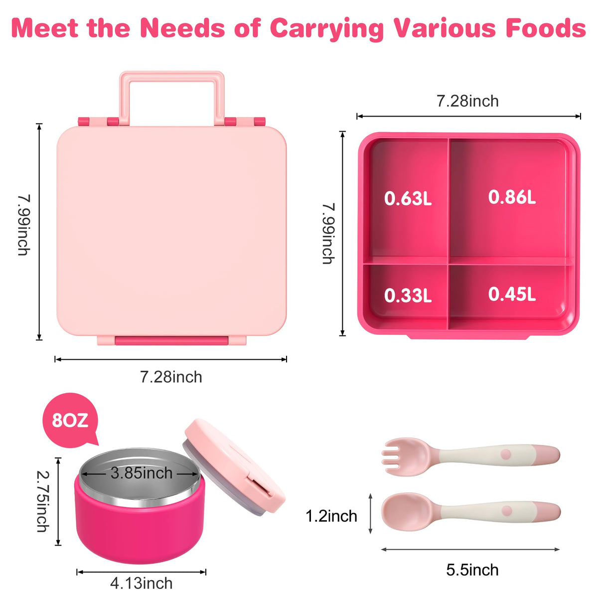 Pawtong leakproof lunch container prevents cross-flavor contamination.