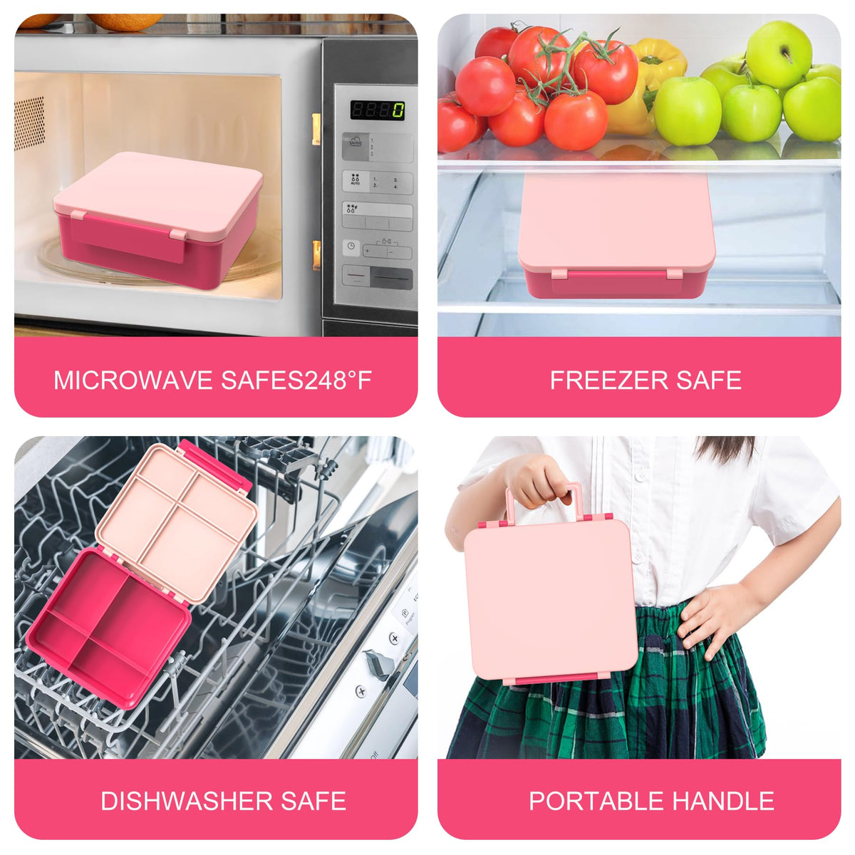 Pawtong microwave and dishwasher safe lunch box for busy days.